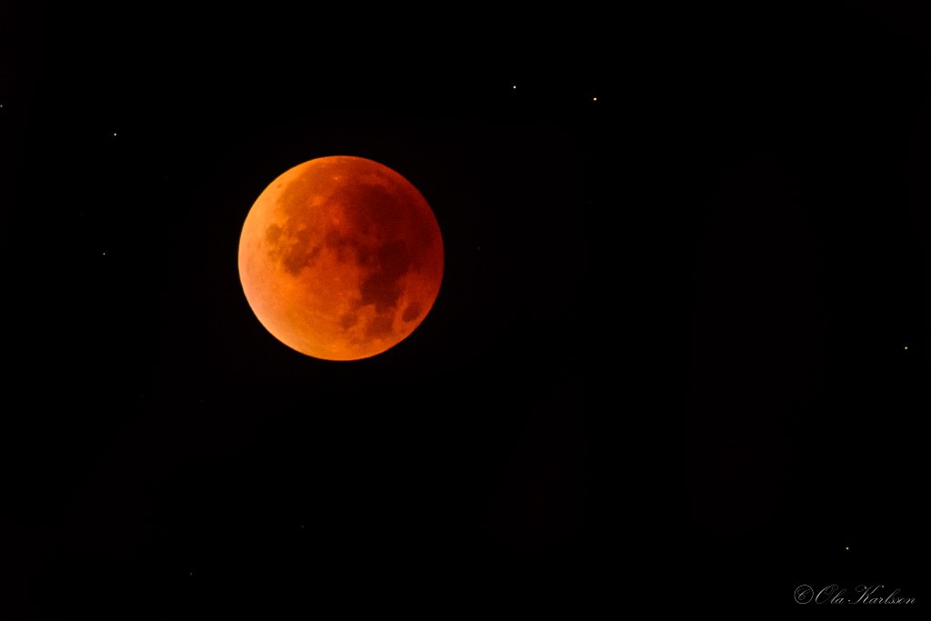 Super Blood Moon - Total Eclipse. ©Ola Karlsson